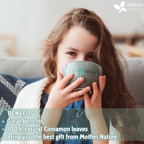 50+ (3oz) Natural Cinnamon Leaves, Whole Dried Cinnamon Leaves, 100% Pure from Dried Cinnamon Leaves, Cinnamon Leaf Tea, No Additives, No Caffeine, Vegan (50 Count)