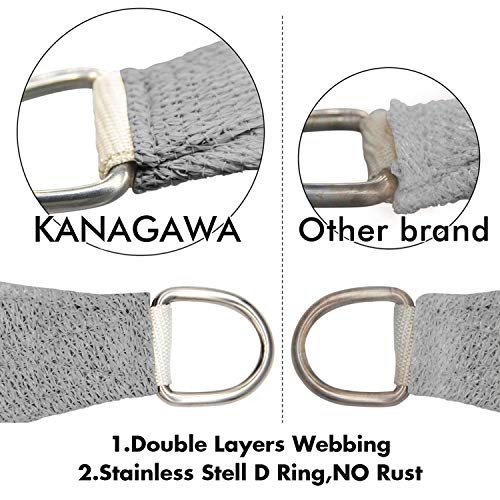 16'x16' Sun Shade Sail Gray Curved Rectangle (256 Sq Ft)