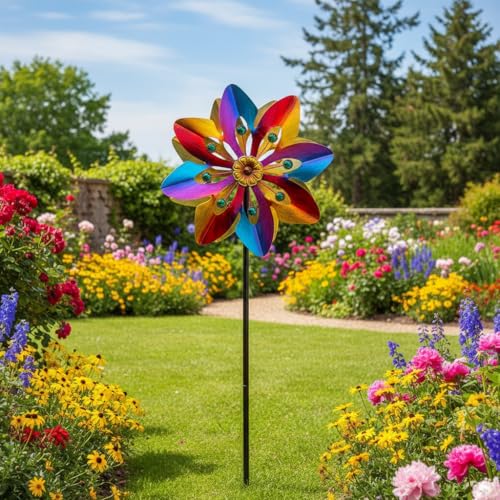 13" Metal Wind Spinner Outdoor (Red)