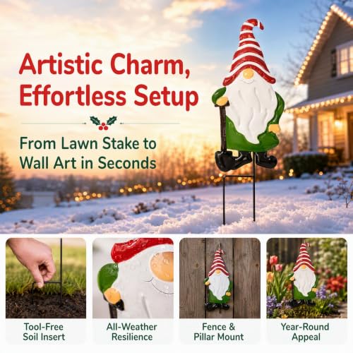 Garden Gnome Decorative Stake (Gnomes（green）)