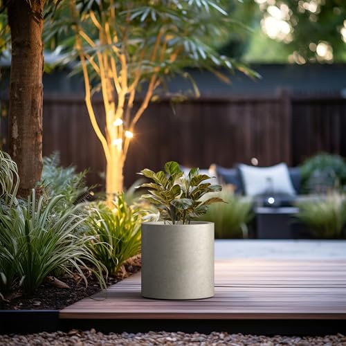 Weathered Concrete Planter 12.6" Tall All