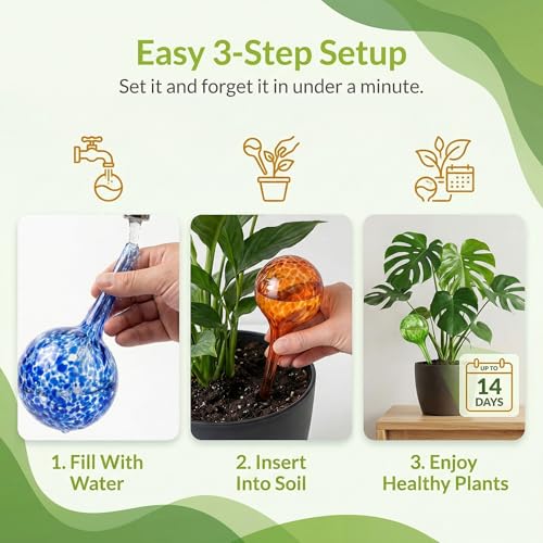 Plant Watering Globes 6 Pack (6 Count)