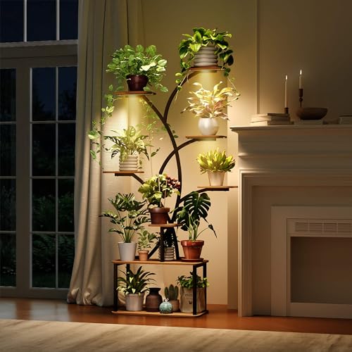 63.7 Inch Plant Stand with Grow Lights