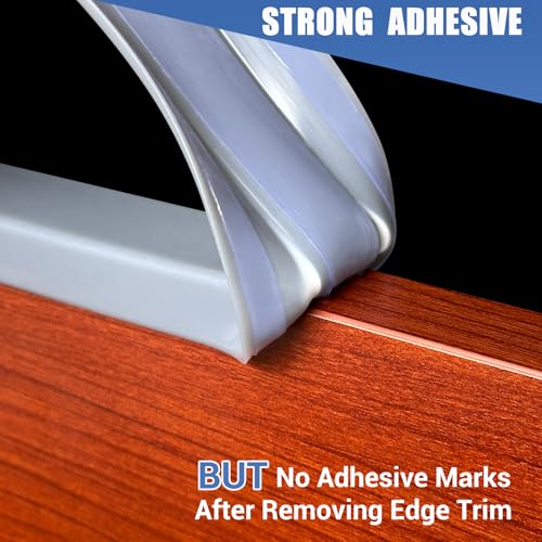 Slimline Cabinet Door Edge Protector (Fit 3/4" - L10' / Grey)