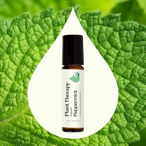 Organic Peppermint Essential Oil 10 mL (0.33 Fl Oz (Pack of 1))