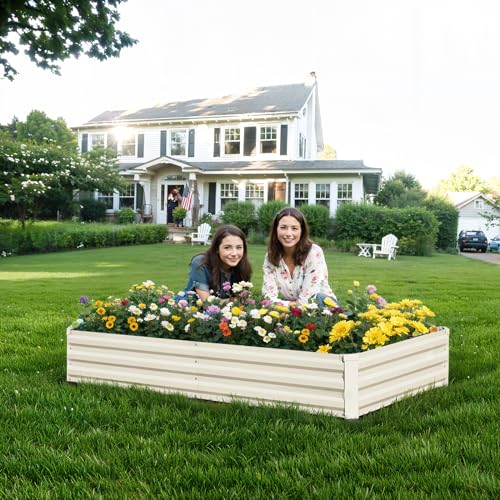 Raised Garden Bed Beige
