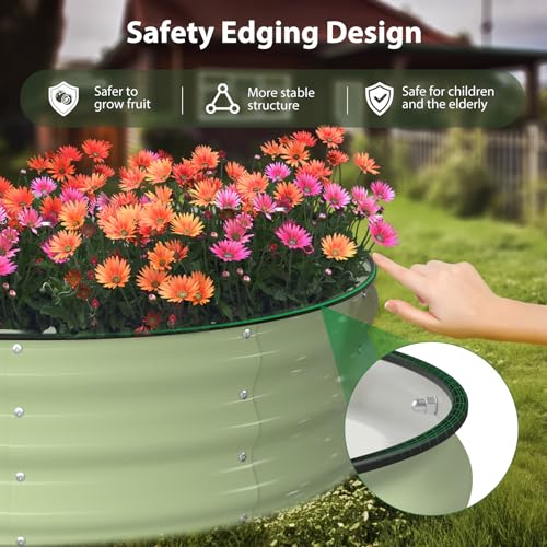 Raised Garden Bed Kit (Avocado Green / 6×3×1 ft)