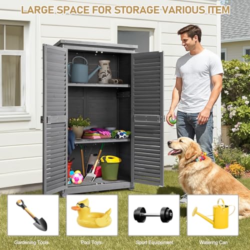 Outdoor Storage Cabinet (Gray / 63in)