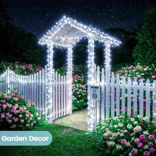 Solar Fairy Lights (Cool White / 2 Pack-200LED)