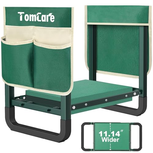 Garden Kneeler and Seat (Green / 11.14" Ultra-Wide Kneeling Pad)