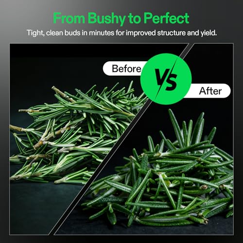 19" Bud Leaf Bowl Trimmer with Clear Dome (19 inch)