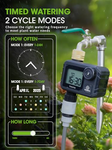 Water Timer for Garden Hose Faucet with Brass Inlet