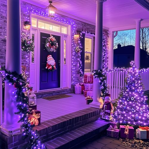 600 LED Solar Halloween Lights (Purple / 600LED*1)