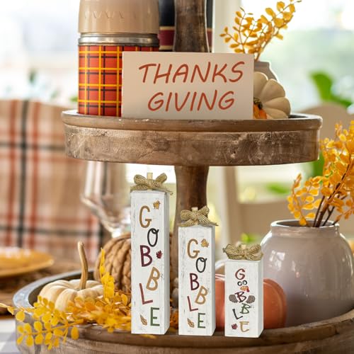 Smile Thanksgiving Wooden Sign (Gobble)