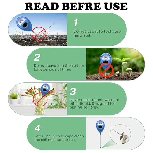 2 Pcs Green Soil Moisture Meter (BLUE+BLUE)