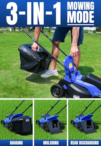 40V 14 in Brushless Electric Cordless Lawn Mower Kit (40V 14" Push)
