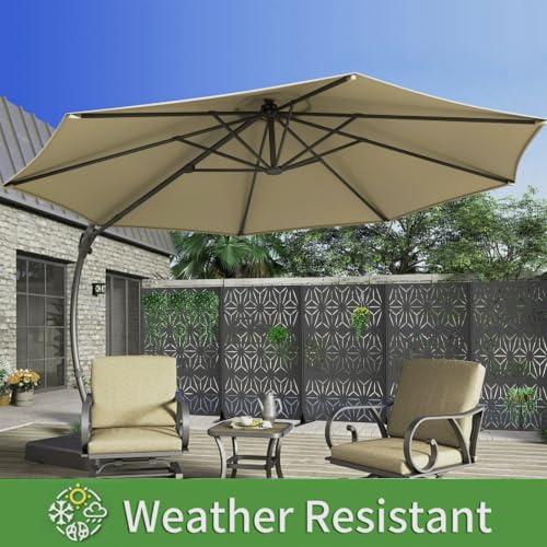 Metal Privacy Screen Outdoor Freestanding (Black / Rectangle D)