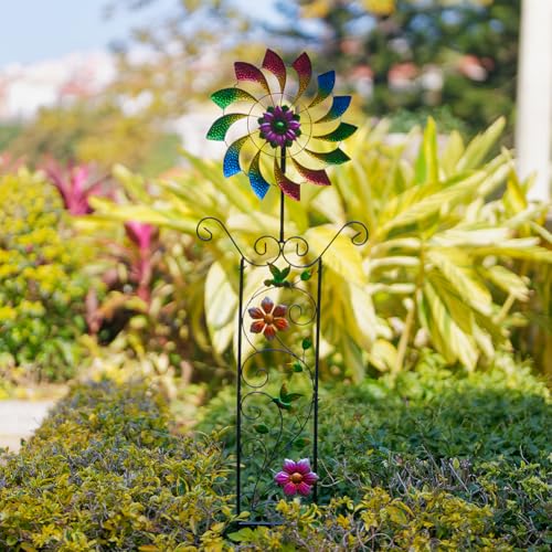 51.8" Wind Spinner with Garden Trellis
