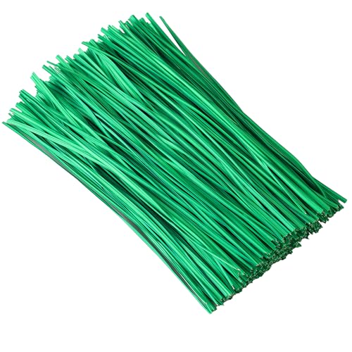 300 Pcs 6 inch Green Plastic Twist Ties