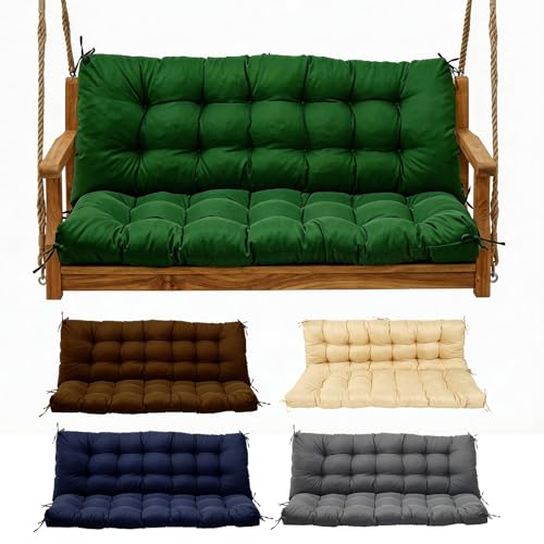 Porch Swing Cushions (Dark Green / 60x40in)