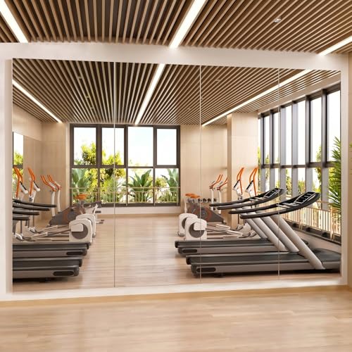 Gym Mirror 79"x40" 4 (Silver -4pcs / 79 x 40 inch)