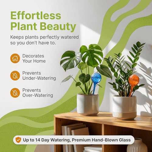 Plant Watering Globes 10 Pack (10pk 100ml Multicolor)