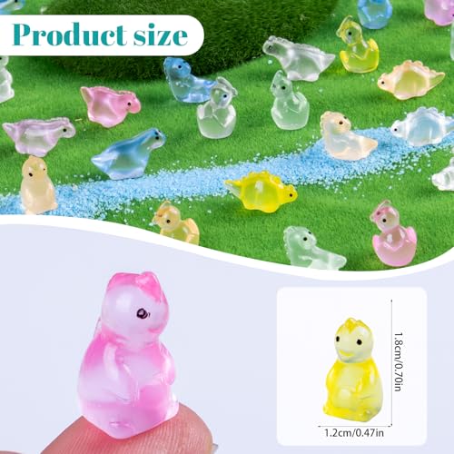 80 Pcs Mini Resin Dinosaur Variety Tiny Animals Figures Miniature Little Small Dinosaurs Figurines Bulk for Micro Fairy Garden Landscape Accessories Hide Crafts Decor (Dinosaur-80p)