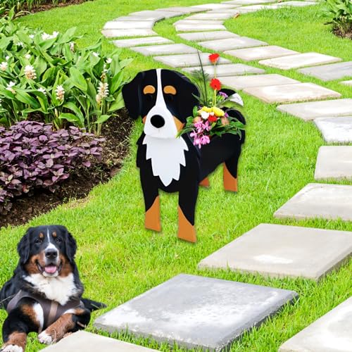 Bernese Mountain Dog Planter Pots