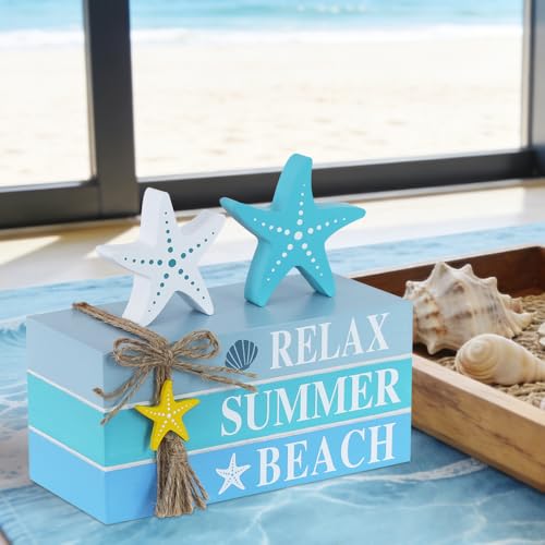 Beach Summer Table Decor (Ocea - Blue White)