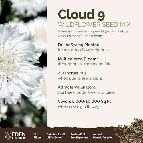 Cloud 9 Flower Mixed Seeds for Planting (5 Pounds / Cloud 9)