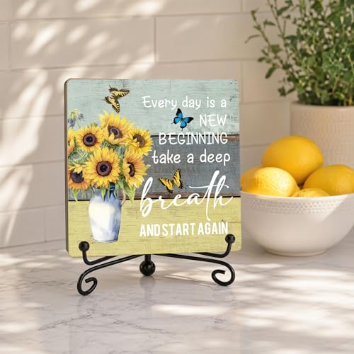 Spring Decorations for Rustic Farmhouse Decor (Retro Sunflower 2)