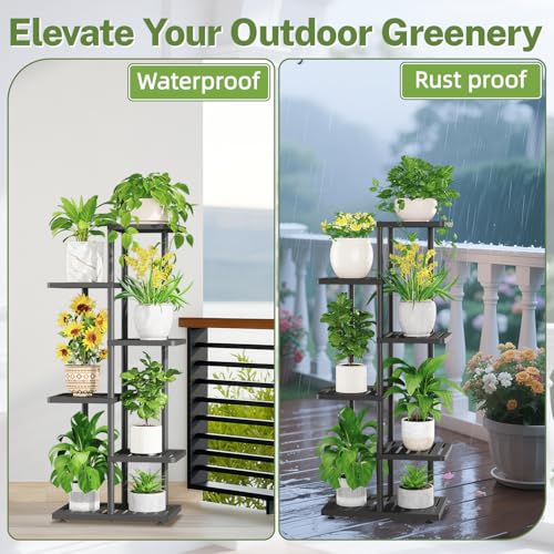 Plant Stand with Grow Light Indoor Outdoor