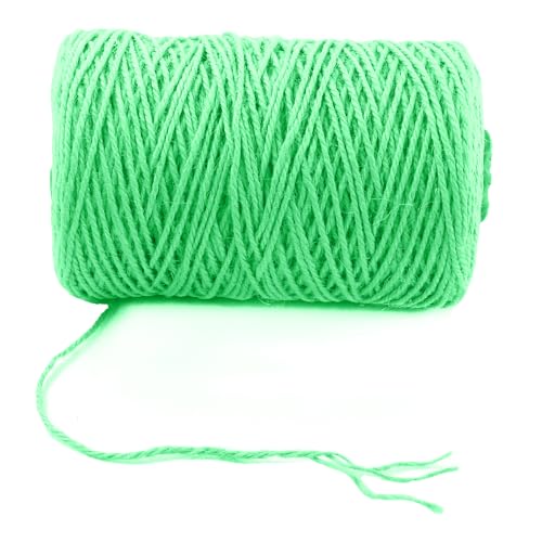3mm x 1000 Feet Light Green Jute Rope (Light Green / 3mm x 1000 Ft)