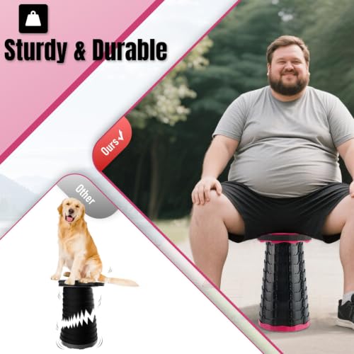 Upgraded Foldable Stool Thickened (Pink / 2pack)