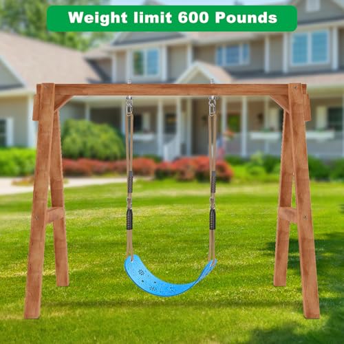 Swing Set Accessories Kids Swing Seat with Adjustable Rope (Blue Swing Seat (1 Pack))
