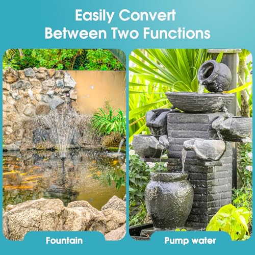 Pond Filter with Fountain Kits (660GPH with LED Lights)