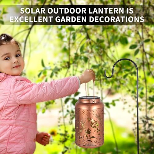 2 Pack Solar Lanterns Outdoor Waterproof (2 Count)