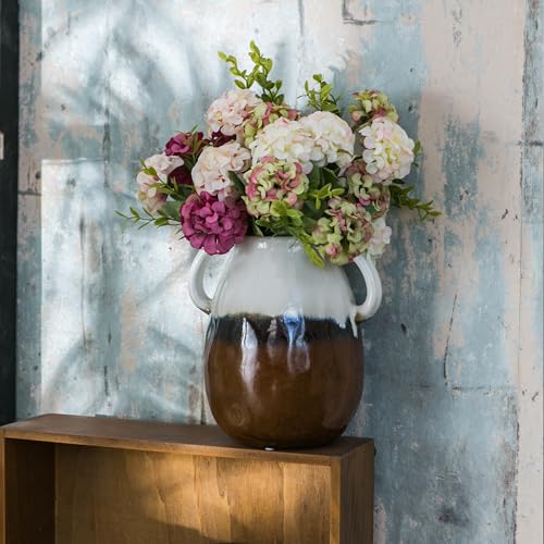 3 Tone Grad Ceramic Vase with Handles (3-tone Grad)