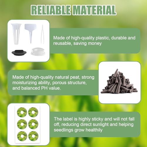 115Pcs Hydroponic Pods Supplies for Aerogarden Pods (115 pcs)