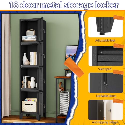 Metal Tall Narrow Storage Lock Cabinet