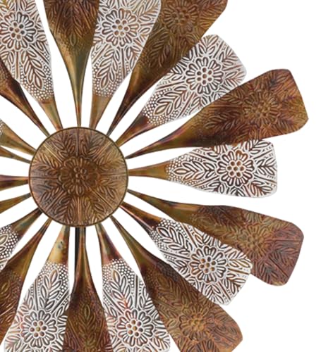 Wind Spinner Outdoor Metal Kinetic Yard Art with Stake (Paddles / Large (80-89 Inch))
