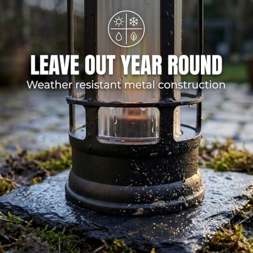 Metal Solar Lanterns Outdoor Waterproof (4 Count)