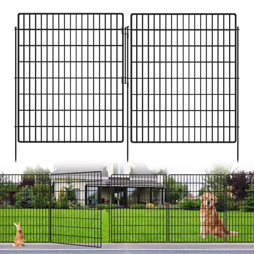 5 Panels Garden Fencing Animal Barrier with Lock (33in(H))