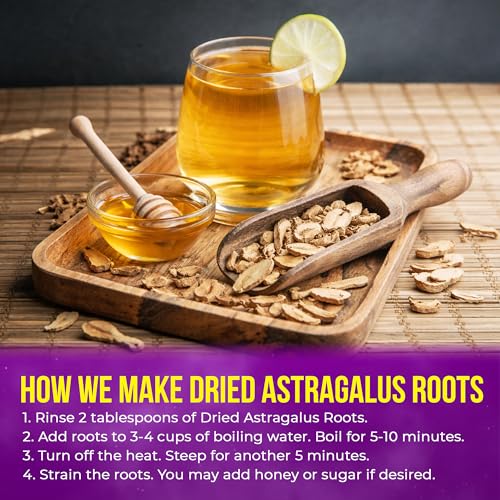 Premium 8oz Dried Astragalus Root Slices (8oz)