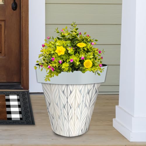Everyday Planter 14" x 15" x 15" Flowing Leaves Large Planter (Flow Leaves / Large)