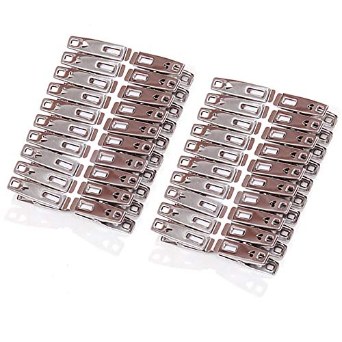 40 Pcs Metal Clothes Pins (1.96 Inch(40 Pack) / 1.96 inch)