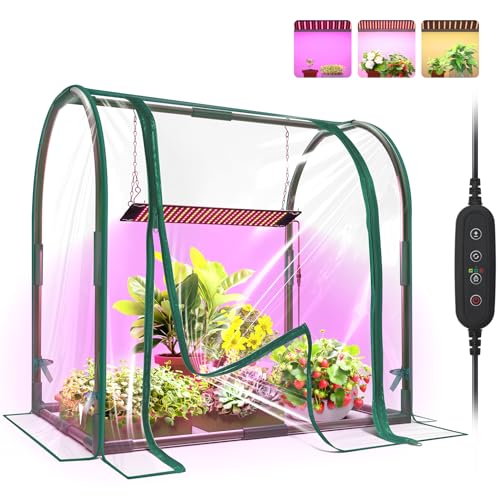Mini Indoor Greenhouse with Grow Light