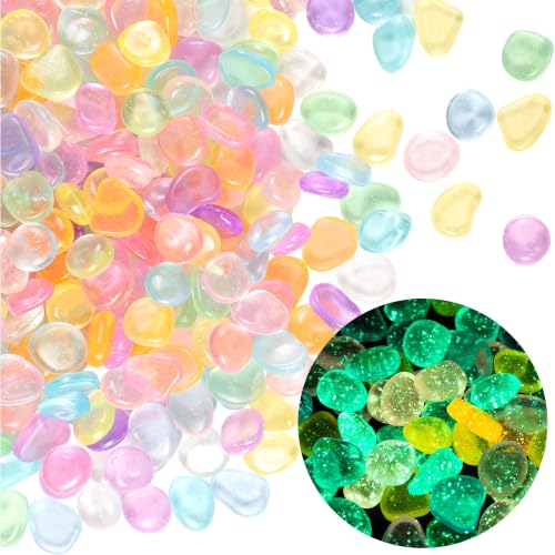 350 PCS Glow in The Dark Rocks (Starlight/350 pcs / 2.5x2x0.5cm)