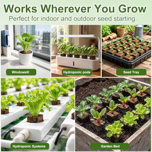 75PCS Pre Drilled Seed Starter Cubes (Pre-Drilled Holes-75PCS)