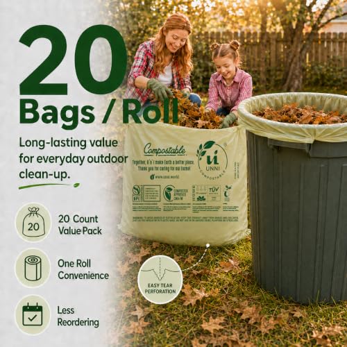 30 33 Gallon Compostable Bags (33 Gallon / 20 Count (Pack of 1))
